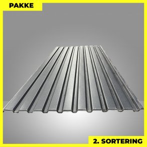 Trapezplade MVP 21 - V�g - 2. sortering - 9 stk. af 3000 mm - Mat Sort - 27,9 m�