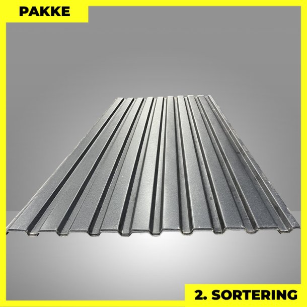 Trapezplade MVP 21 - V�g - 2. sortering - 9 stk. af 3000 mm - Mat Sort - 27,9 m�