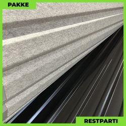 Trapezplade MTP 21 m/ dug - Restparti - 6 stk. af 3500 mm - 0,45 mm - Sort - 21,7 m�