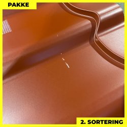 Teglstensprofil Traditionel m/ dug - 2. sortering - 4 stk. af 2920 mm - Svenskr�d - 12,6 m�