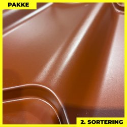 Teglstensprofil Traditionel m/ dug - 2. sortering - 4 stk. af 2920 mm - Svenskr�d - 12,6 m�