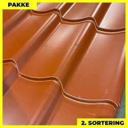 Teglstensprofil Traditionel m/ dug - 2. sortering - 4 stk. af 2920 mm - Svenskr�d - 12,6 m�