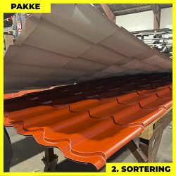 Teglstensprofil Traditionel m/ dug - 2. sortering - 4 stk. af 2920 mm - Svenskr�d - 12,6 m�