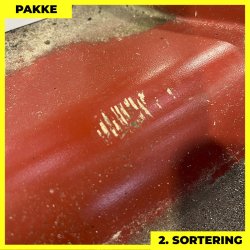 Teglstensprofil Traditionel - 2. sortering - 8 stk. af 2920 mm - Svenskr�d - 25,2 m�