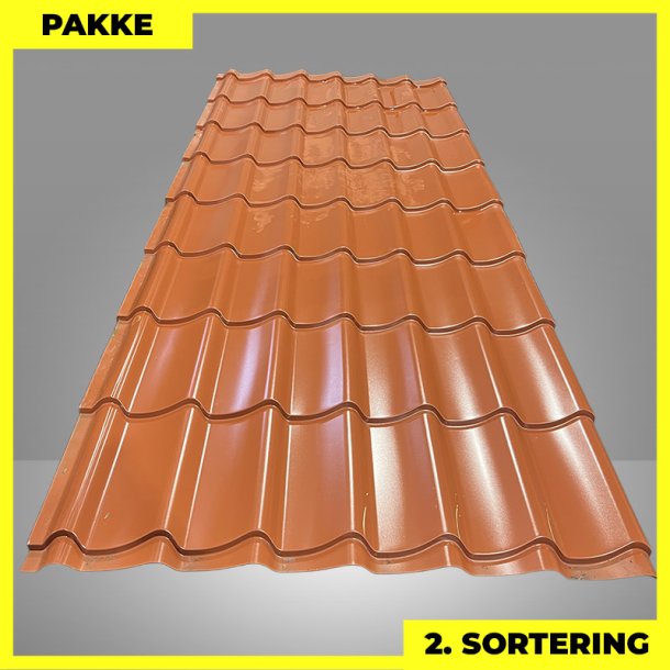 Teglstensprofil Traditionel - 2. sortering - 5 stk. af 2920 mm - Teglr�d - 15,7 m�