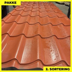 Teglstensprofil Traditionel - 2. sortering - 8 stk. af 2920 mm - Teglr�d - 25,2 m�