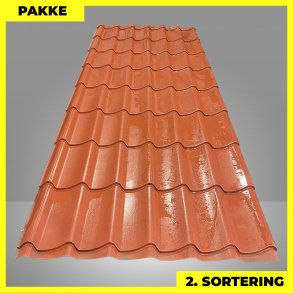 Teglstensprofil Traditionel - 2. sortering - 8 stk. af 2920 mm - Teglr�d - 25,2 m�