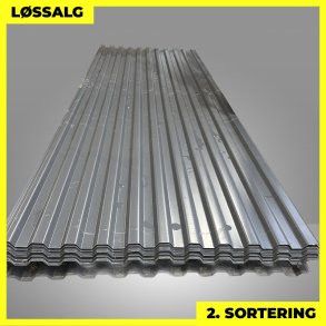 Trapezplade MTP 20 - 2. sortering - 3000 mm - Grafitgr�