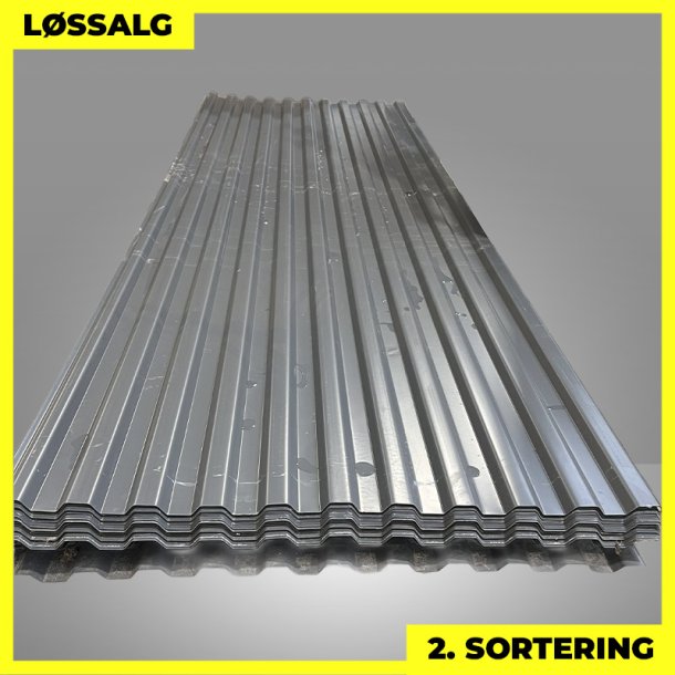 Trapezplade MTP 20 - 2. sortering - 3000 mm - Grafitgr�