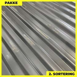 Trapezplade MTP 20 - 2. sortering - 5 stk. af 3000 mm - Grafitgr� - 15 m�