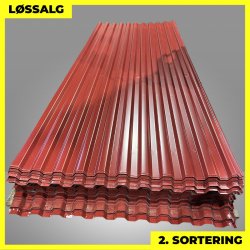 Trapezplade MTP 20 - 2. sortering - 3000 mm - M�rker�d