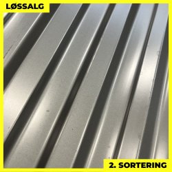 Trapezplade MTP 20 - 2. sortering - 3000 mm - M�rk Silver