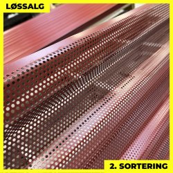 Trapezplade MTP 20 - Perforeret - 2. sortering - 3000 mm - M�rker�d