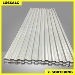 Trapezplade MTP 20 - 2. sortering - 3000 mm - Lysegr�