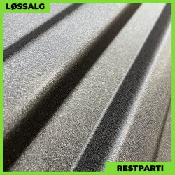 Trapezplade  MTP 20 - Restparti - 3000 mm - 0,50 mm - Mat Sort