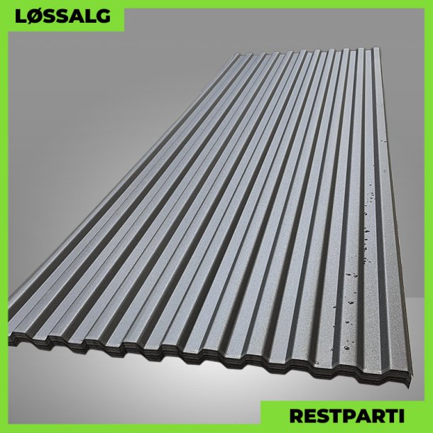 Trapezplade  MTP 20 - Restparti - 3000 mm - 0,50 mm - Mat Sort