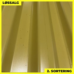 Trapezplade MTP 20 - 2. sortering - 3000 mm - Gul