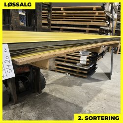 Trapezplade MTP 20 - 2. sortering - 3000 mm - Gul