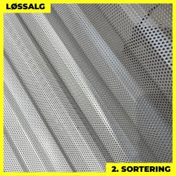 Trapezplade MTP 20 - Perforeret - 2. sortering - 3000 mm - Hvid