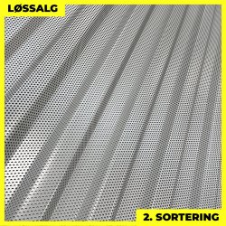 Trapezplade MTP 20 - Perforeret - 2. sortering - 3000 mm - Hvid