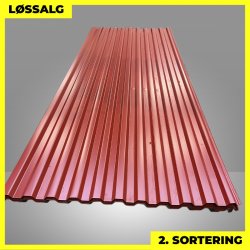 Trapezplade MTP 20 - 2. sortering - 3000 mm - Svenskr�d