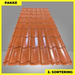 Teglstensprofil Traditionel m/ dug - 2. sortering - 14 stk. af 2920 mm - Teglr�d - 44,1 m�