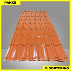 Teglstensprofil Traditionel - 2. sortering - 17 stk. af 2920 mm - Teglr�d - 53,6 m�