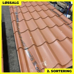 Teglstensprofil Traditionel - 2. sortering - 2920 mm - Mat Teglr�d