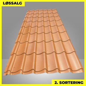 Teglstensprofil Traditionel - 2. sortering - 2920 mm - Mat Teglr�d