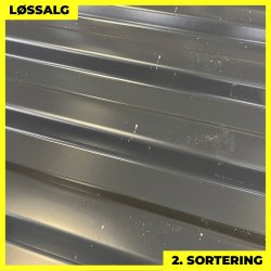 Trapezplade MTP 20 - 2. sortering - 3000 mm - Antracitgr�