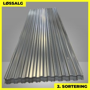 Trapezplade MTP 20 - 2. sortering - 3000 mm - Antracitgr�