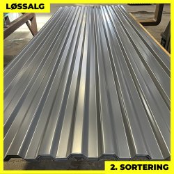 Trapezplade MTP 20 - 2. sortering - 3000 mm - Grafitgr�