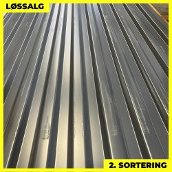 Trapezplade MTP 20 - 2. sortering - 3000 mm - Grafitgr�