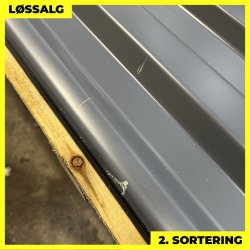 Trapezplade MTP 20 - 2. sortering - 3000 mm - Grafitgr�