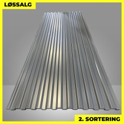 Trapezplade MTP 20 - 2. sortering - 3000 mm - Grafitgr�