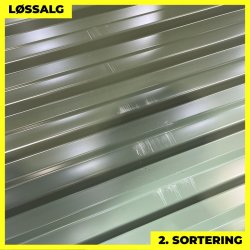 Trapezplade MTP 20 - 2. sortering - 3000 mm - Olivengr�n