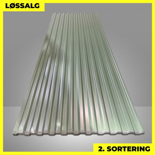 Trapezplade MTP 20 - 2. sortering - 3000 mm - Olivengr�n