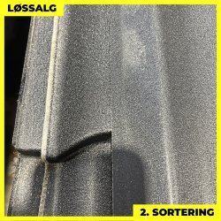 Teglstensprofil Traditionel - 2. sortering - 2920 mm - Mat Sort