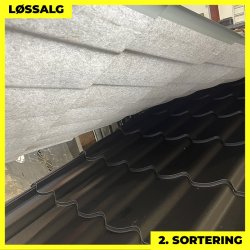 Teglstensprofil Traditionel m/ dug - 2. sortering - 2920 mm - Mat Sort