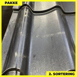 Teglstensprofil Traditionel - 2. sortering - 7 stk. af 2920 mm - Mat Sort - 22 m�