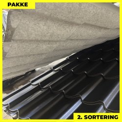 Teglstensprofil Traditionel m/ dug - 2. sortering - 17 stk. af 2920 mm - Mat Sort - 53,6 m�