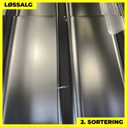 Teglstensprofil Traditionel m/ dug - 2. sortering - 2920 mm - Sort