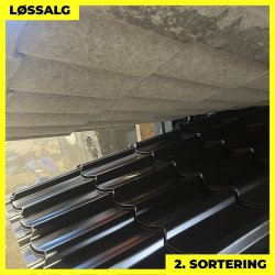 Teglstensprofil Traditionel m/ dug - 2. sortering - 2920 mm - Sort