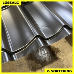 Teglstensprofil Traditionel m/ dug - 2. sortering - 2920 mm - Sort