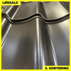 Teglstensprofil Traditionel m/ dug - 2. sortering - 2920 mm - Sort