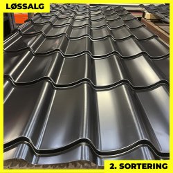 Teglstensprofil Traditionel m/ dug - 2. sortering - 2920 mm - Sort