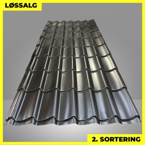 Teglstensprofil Traditionel m/ dug - 2. sortering - 2920 mm - Sort