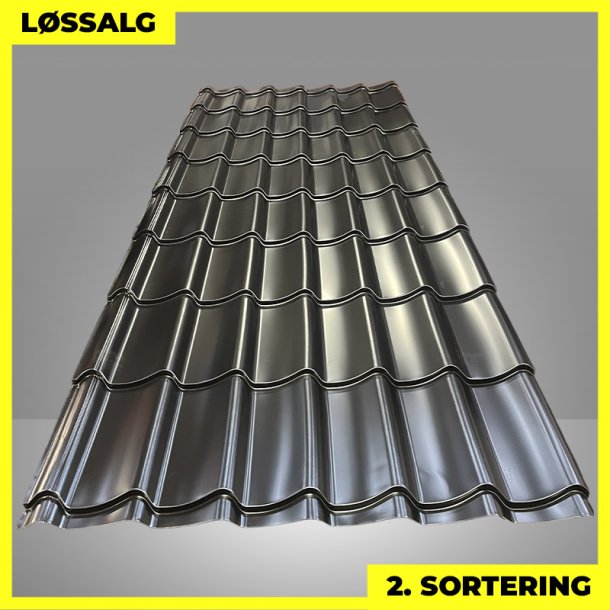 Teglstensprofil Traditionel m/ dug - 2. sortering - 2920 mm - Sort