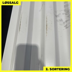 Trapezplade MTP 20 - 2. sortering - 3000 mm - Hvid