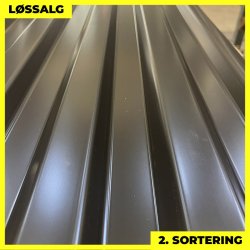 Trapezplade MTP 20 - 2. sortering - 3000 mm - Sort